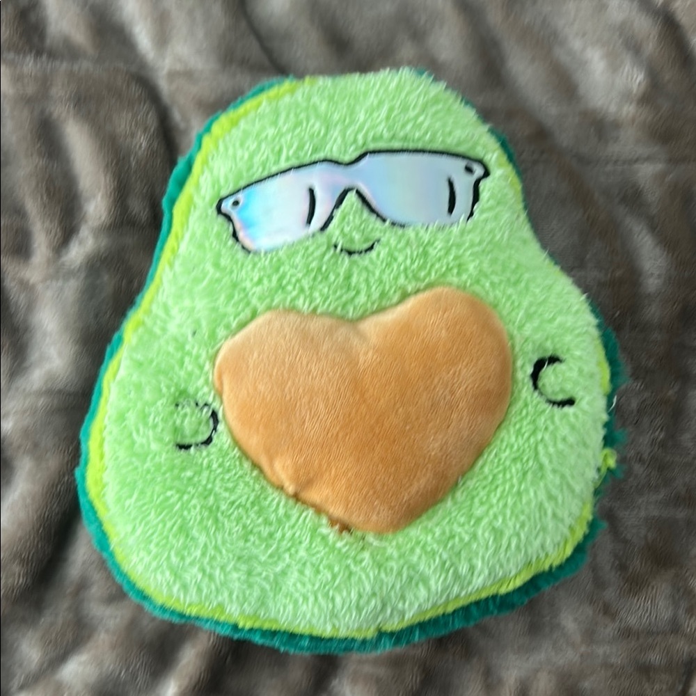 Cute Avocado Plush with Sunglasses